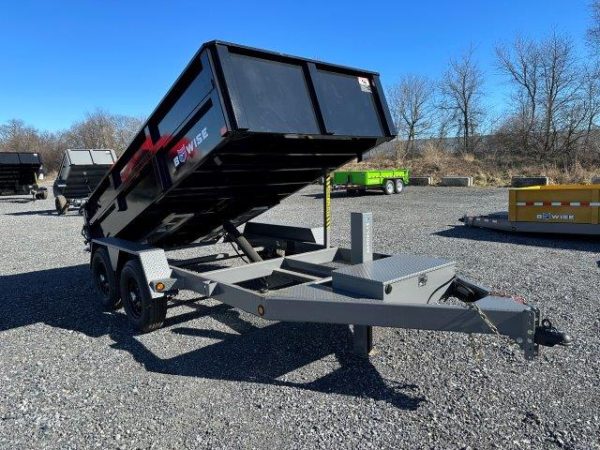 BWise 6 x 12 Low Profile Dump Trailer – Aluminum Wheels