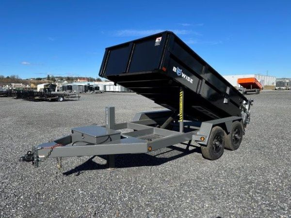 BWise 6 x 12 Low Profile Dump Trailer – Aluminum Wheels - Image 4