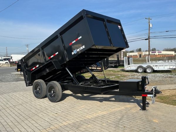 BWise 7 x 14 High Side Dump Trailer – Barn Doors