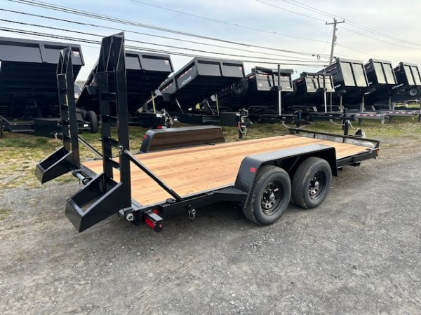 BWise 7 x 16 Low Profile Equipment Trailer – Ladder Ramps - Image 6
