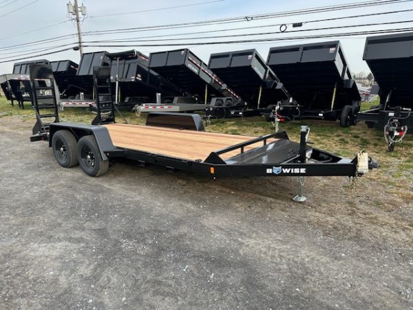 BWise 7 x 16 Low Profile Equipment Trailer – Ladder Ramps - Image 4
