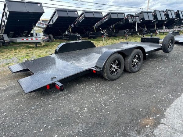 BWise 7 x 18 Power Tilt Car Trailer – Full Steel Deck - Image 7