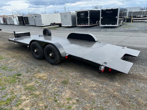 BWise 7 x 20 Power Tilt Car Trailer – Full Steel Deck - Image 5