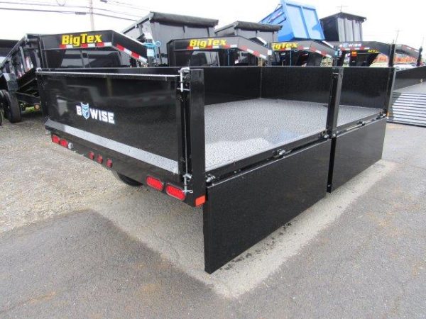 BWise 7 x 12 Deckover Dump Trailer – Fold Down Sides - Image 3