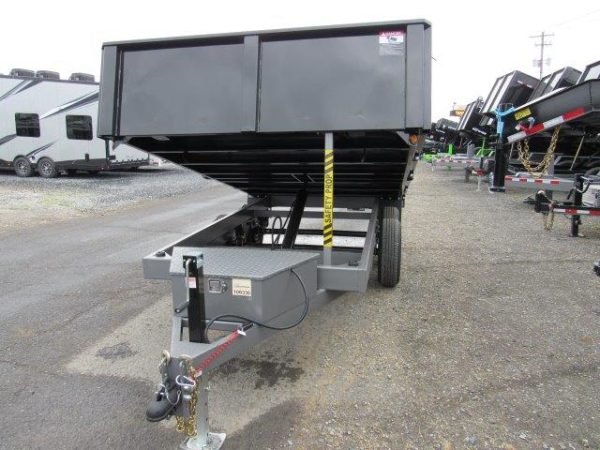 BWise 7 x 12 Deckover Dump Trailer – Fold Down Sides - Image 7