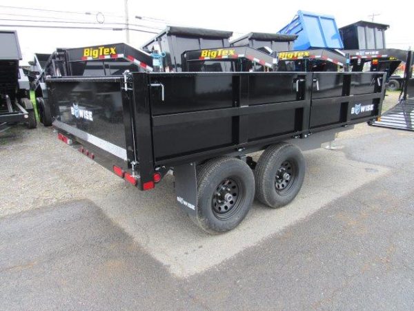 BWise 7 x 12 Deckover Dump Trailer – Fold Down Sides - Image 10