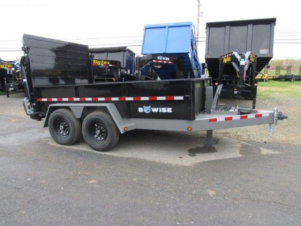 BWise 7 x 12 Low Profile Dump Trailer – Hydraulic Ramp Gate - Image 8