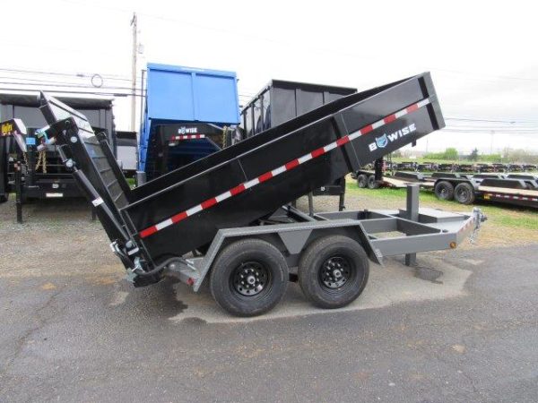 BWise 7 x 12 Low Profile Dump Trailer – Hydraulic Ramp Gate - Image 6