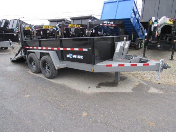 BWise 7 x 12 Low Profile Dump Trailer – Hydraulic Ramp Gate - Image 10