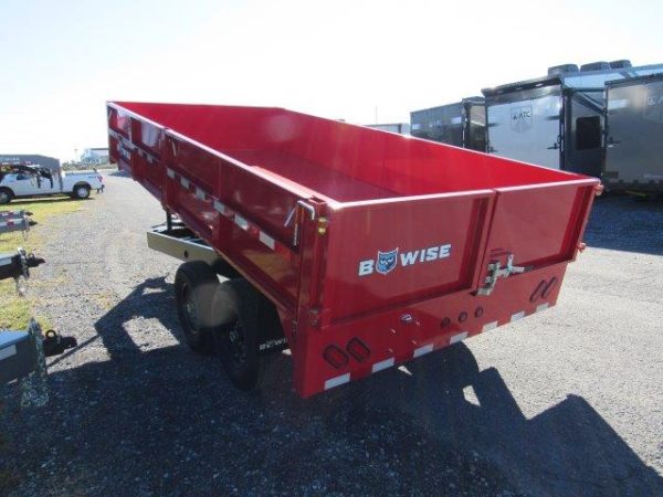 BWise 7 x 14 Deckover Dump Trailer – Fold Down Sides - Image 5
