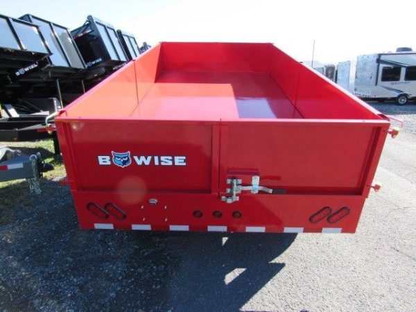 BWise 7 x 14 Deckover Dump Trailer – Fold Down Sides - Image 3