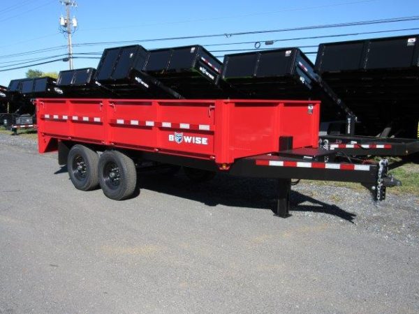BWise 7 x 14 Deckover Dump Trailer – Fold Down Sides - Image 7