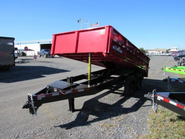 BWise 7 x 14 Deckover Dump Trailer – Fold Down Sides - Image 4