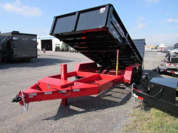 BWise 7 x 14 Low Profile Dump Trailer – Hydraulic Ramp Gate - Image 4