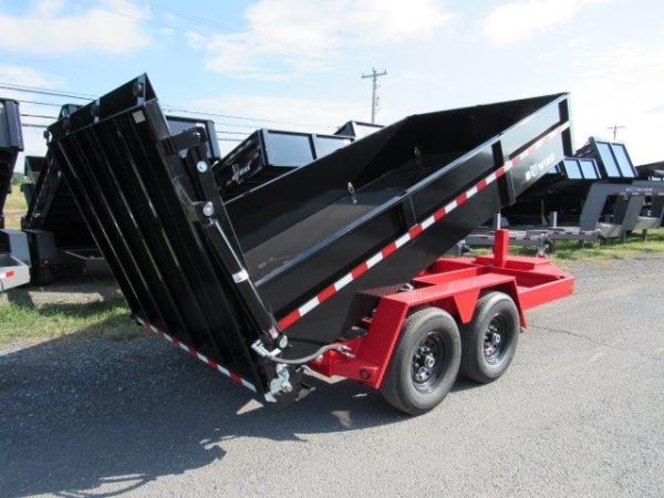BWise 7 x 14 Low Profile Dump Trailer – Hydraulic Ramp Gate - Image 5