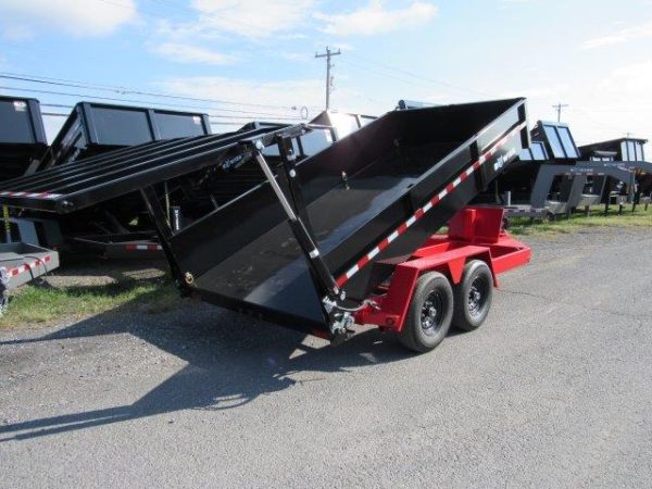 BWise 7 x 14 Low Profile Dump Trailer – Hydraulic Ramp Gate - Image 8