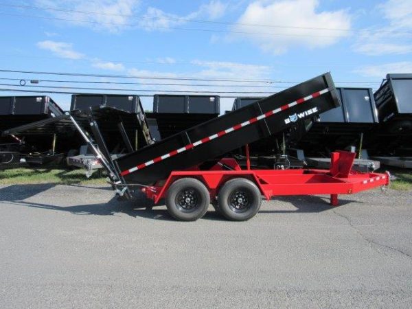 BWise 7 x 14 Low Profile Dump Trailer – Hydraulic Ramp Gate - Image 6