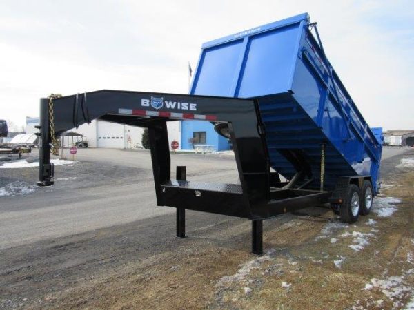 BWise 7 x 16 Heavy Duty Gooseneck Dump – Ultimate Dump Trailer - Image 4
