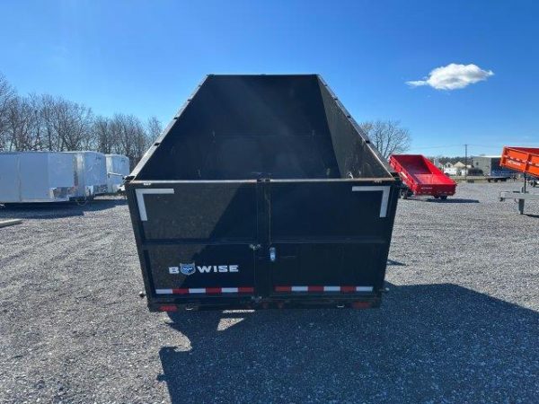 BWise 7 x 16 Gooseneck Dump Trailer – 4′ High Side - Image 3