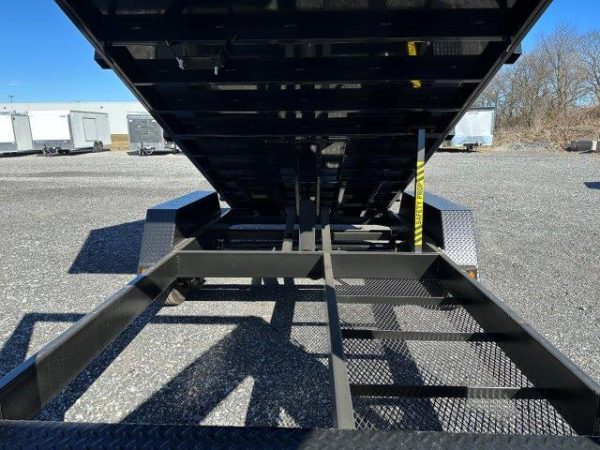 BWise 7 x 16 Gooseneck Dump Trailer – 4′ High Side - Image 6