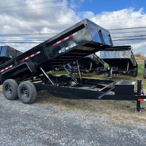 BWise 7 x 16 Low Profile Dump Trailer – 16,000 GVW