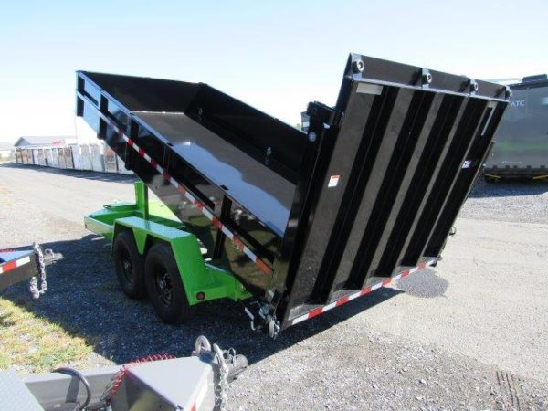 BWise 7 x 16 Low Profile Dump Trailer – Hydraulic Ramp Gate - Image 7