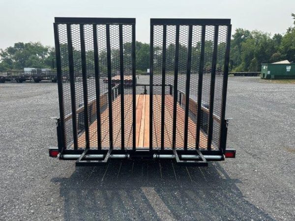 BWise 7 x 18 Equipment Trailer – Split Landscape Ramp - Image 3
