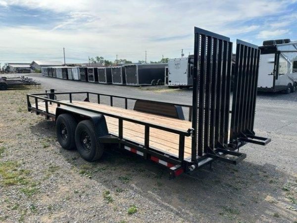 BWise 7 x 20 Equipment Trailer – Split Landscape Ramp - Image 5