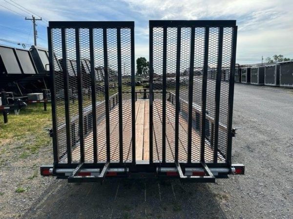 BWise 7 x 20 Equipment Trailer – Split Landscape Ramp - Image 3