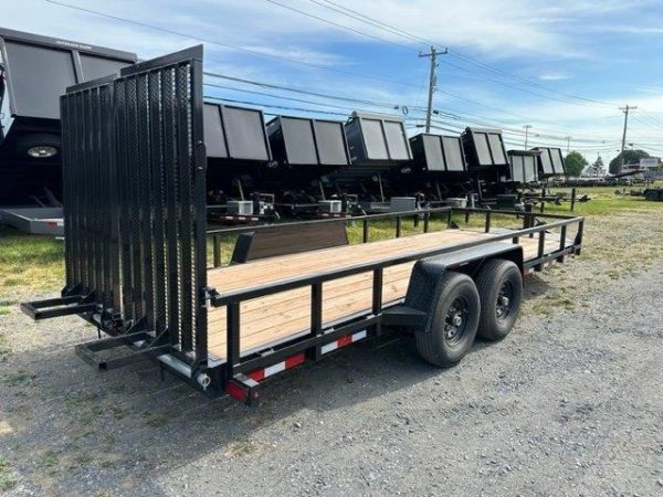 BWise 7 x 20 Equipment Trailer – Split Landscape Ramp - Image 7