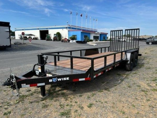 BWise 7 x 20 Equipment Trailer – Split Landscape Ramp - Image 4