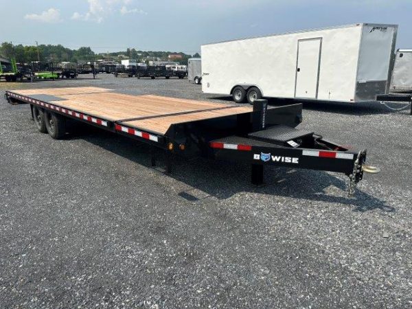 BWise 8 x 26 Deckover Equipment Trailer – Split Tilt Deck