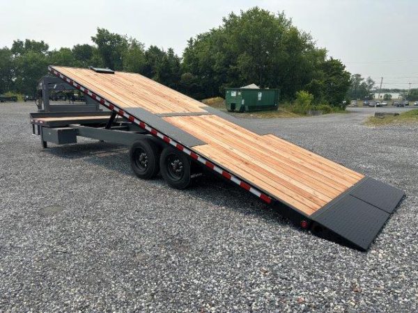 BWise 8 x 26 Gooseneck Deckover Equipment Trailer – Power Tilt - Image 6