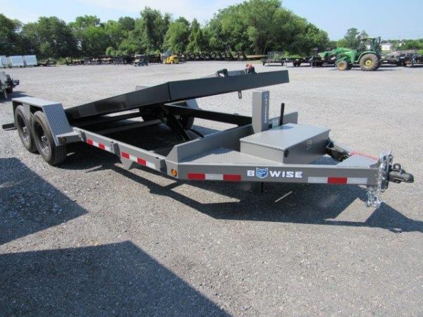 BWise 7 x 20 Low Profile Full Tilt Equipment Trailer – Hydraulic Tilt - Image 11