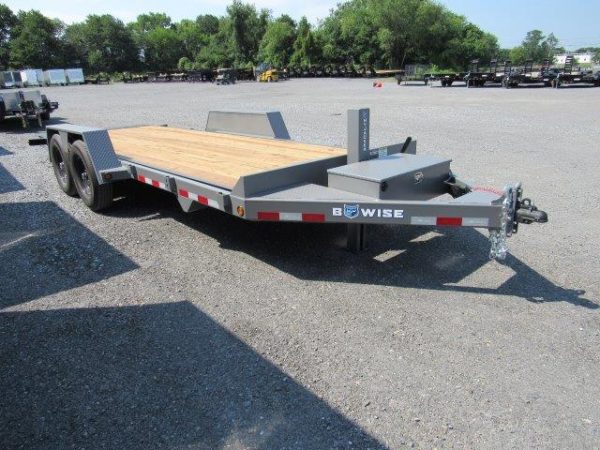 BWise 7 x 20 Low Profile Full Tilt Equipment Trailer – Hydraulic Tilt