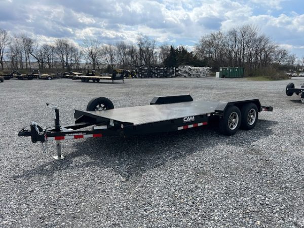 CAM Superline 7 x 18 Steel Deck Car Hauler – Aluminum Wheels - Image 4