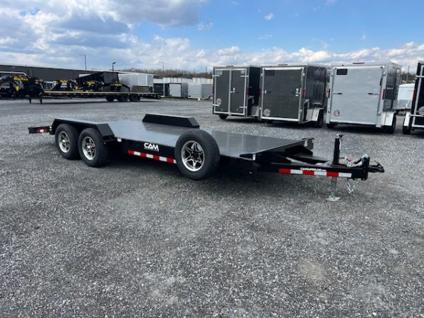 CAM Superline 7 x 20 Steel Deck Car Hauler – Aluminum Wheels