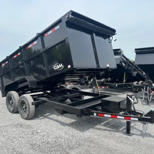 CAM Superline 7 x 14 High Side Dump Trailer – Scissor Lift