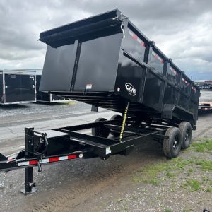 CAM Superline 7 x 16 High Side Dump Trailer – Scissor Lift