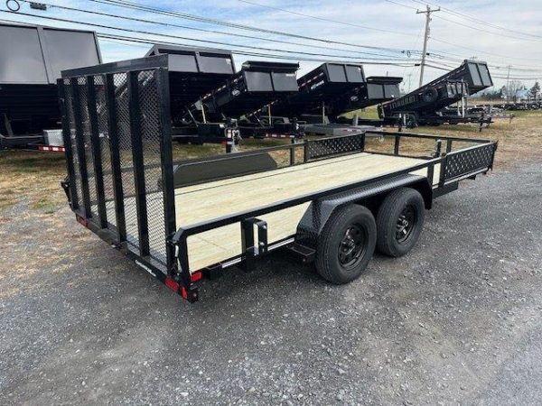 Cam Superline 7 x 16 Landscape Utility Trailer – Side ATV Ramps - Image 5