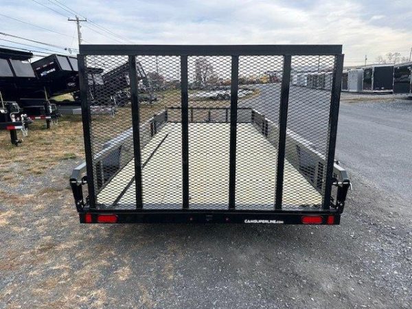 Cam Superline 7 x 16 Landscape Utility Trailer – Side ATV Ramps - Image 3