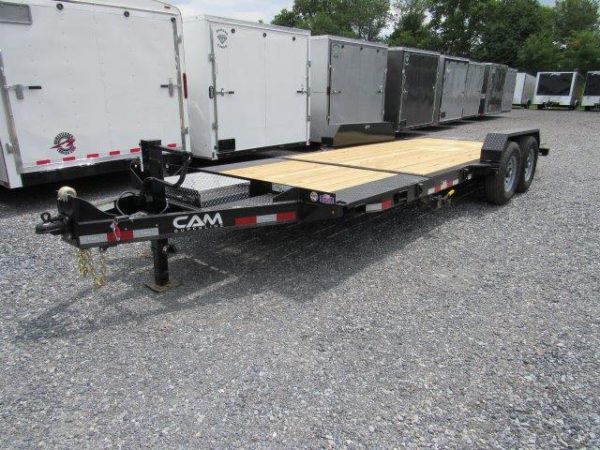 CAM Superline 7 x 21 Powered Split-Tilt Trailer – Extra Wide Deck - Image 4