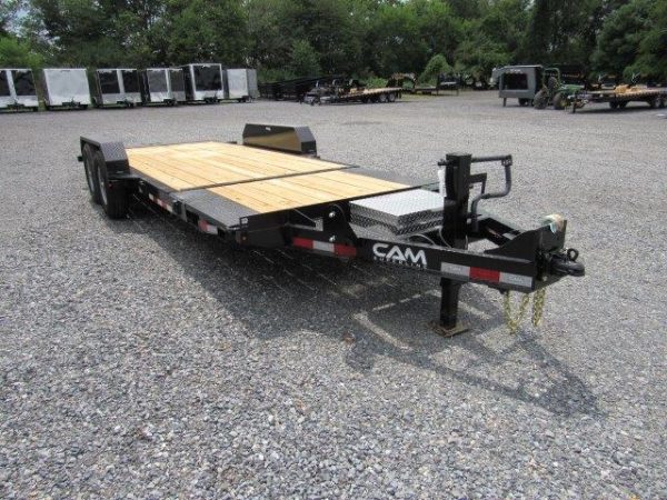 CAM Superline 7 x 21 Powered Split-Tilt Trailer – Extra Wide Deck