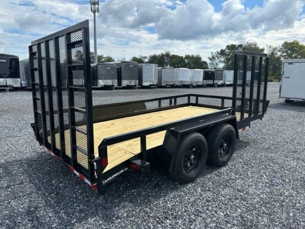 Cam Superline 7 x 14 Landscape Utility Trailer – Side Ramp Gate - Image 5