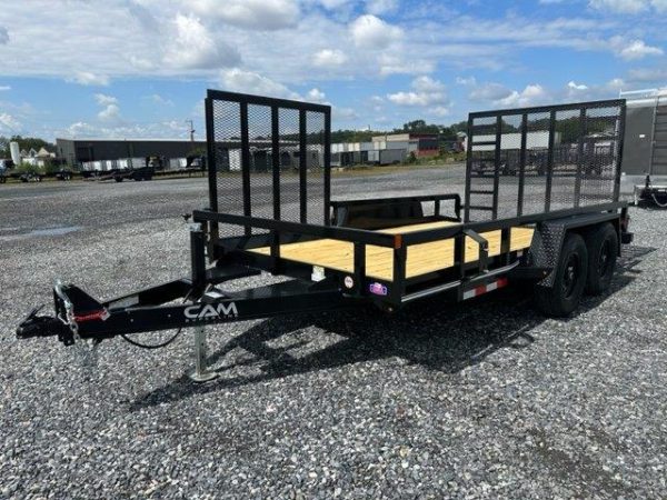 Cam Superline 7 x 14 Landscape Utility Trailer – Side Ramp Gate - Image 4