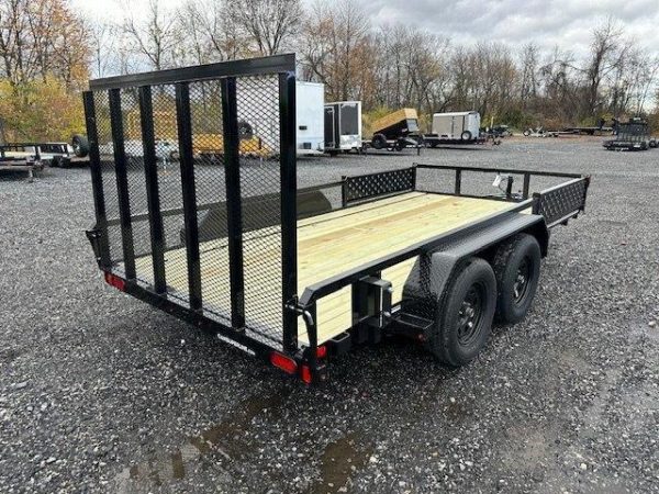 Cam Superline 7 x 14 Landscape Utility Trailer – Side ATV Ramps - Image 7