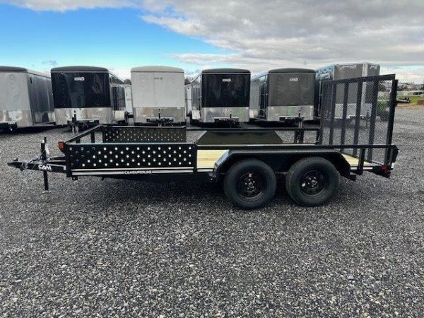 Cam Superline 7 x 14 Landscape Utility Trailer – Side ATV Ramps - Image 8