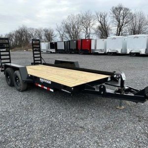 CAM Superline 7 x 16  Low Profile Equipment Trailer – Ladder Ramps
