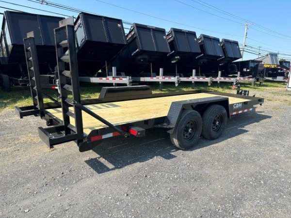 CAM Superline 7 x 18  Low Profile Equipment Trailer – Ladder Ramps - Image 5