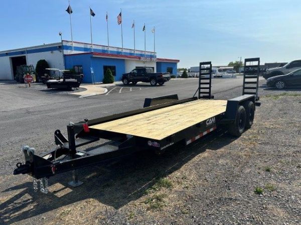 CAM Superline 7 x 18  Low Profile Equipment Trailer – Ladder Ramps - Image 4
